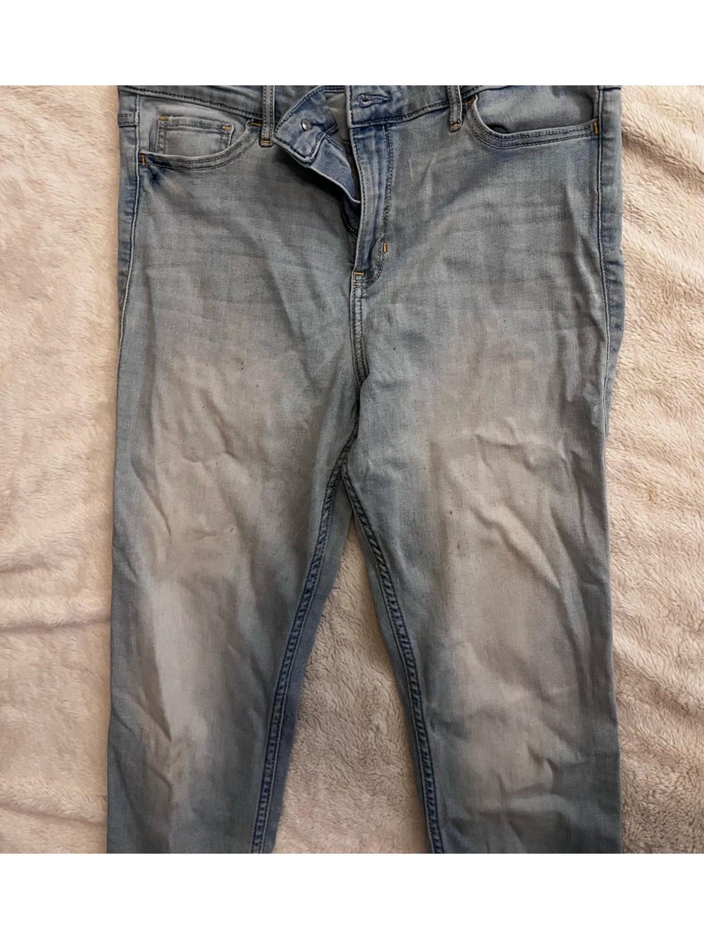 Hollister Light Wash High Rise Super Skinny Jeans 13R / 31x30